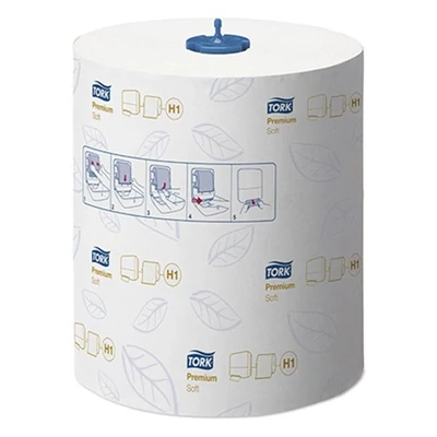Kéztörlő tekercses TORK Matic Soft Prémium H1 fehér 2 rétegű