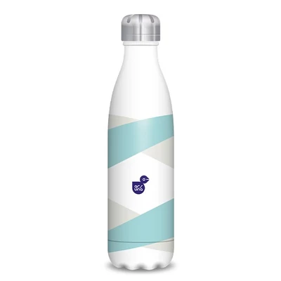 Kulacs duplafalú ARS UNA fém 500 ml csíkos