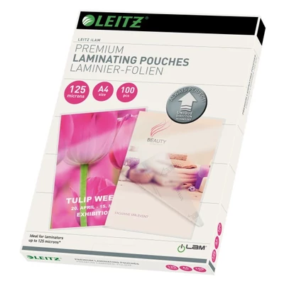 Lamináló fólia LEITZ A/4 125 mikron fényes 100 lapos