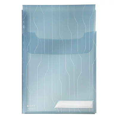 Lefűzhető genotherm LEITZ CombiFile Jumbo A/4 200 mikron füles kék 3 darabos