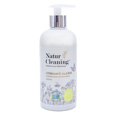 Mosogatószer NATURCLEANING pumpás koncentrátum citromfű olajos 500 ml