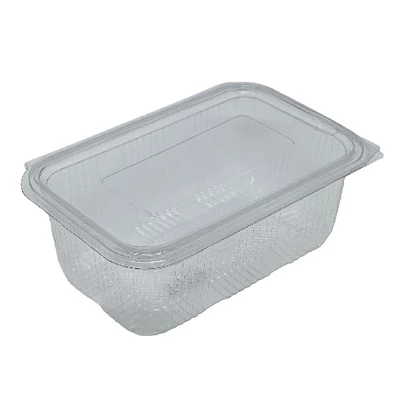 Műanyag salátás egybefedeles tál PET 1 liter 100 darabos