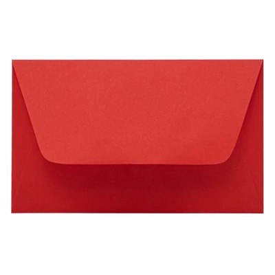 Névjegyboríték színes KASKAD enyvezett 70x105mm 29 vörös 50 darabos