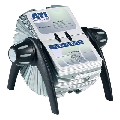 Névjegyartó DURABLE Visifix forgatható fekete