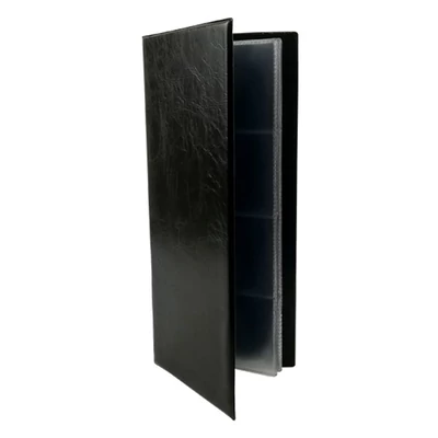 Névjegytartó Maxi pvc borítású karton 80 darabos fekete