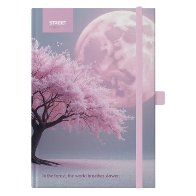 Notesz vonalas STREET Tress edition awaken A/5 96 lapos gumis keményfedelű