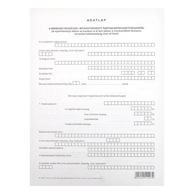 Nyomtatvány igazolás munkanélküli bírósági