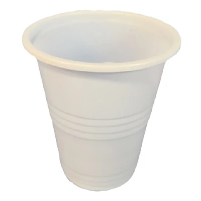 Pohár eldobható műanyag 1 dl fehér 100 darabos