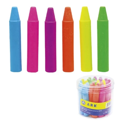Radír ARK ceruza forma neon színek