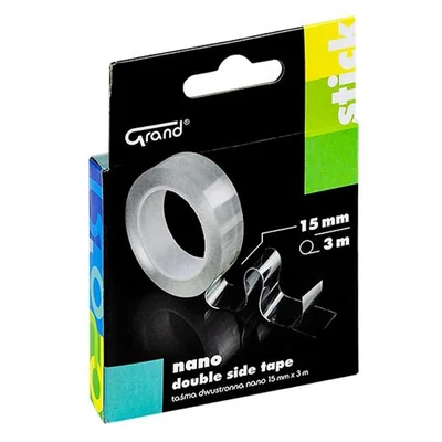 Ragasztószalag kétoldalas GRAND 15mm x 3m NANO