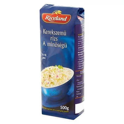 Rizs RICELAND kerekszemű 500 g