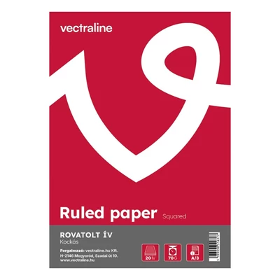 Rovatolt ív VECTRALINE A/3 kockás 20 íves