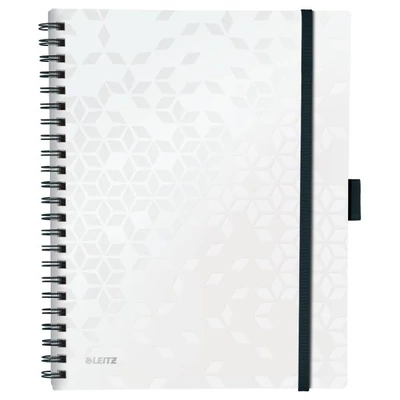 Spirálfüzet kockás LEITZ Wow Active A/4 80 lapos fehér