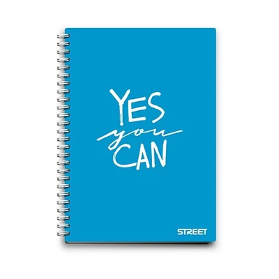 Spirálfüzet kockás STREET A/5 70 lapos PP Neon