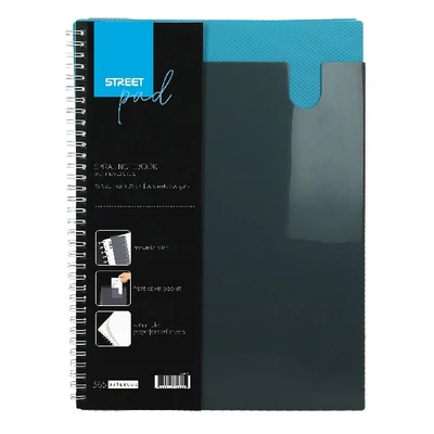 Spirálfüzet kockás STREET Pad A/4 80 lapos kék