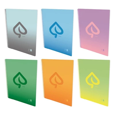 Spirálfüzet kockás LIPAMILL A/4 50 lapos Happy