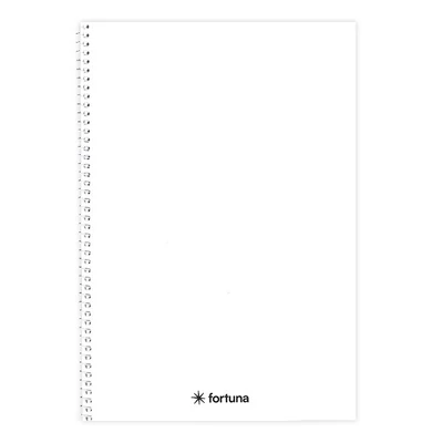 Spirálfüzet vonalas FORTUNA Monocolor A/4 70 lapos fehér