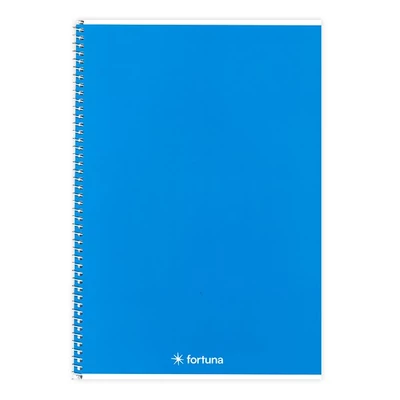 Spirálfüzet vonalas FORTUNA Monocolor A/4 70 lapos kék