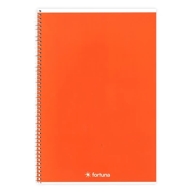 Spirálfüzet vonalas FORTUNA Monocolor A/4 70 lapos narancssárga