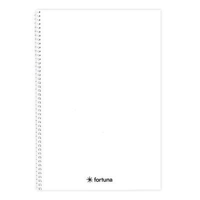 Spirálfüzet vonalas FORTUNA Monocolor A/5 70 lapos fehér