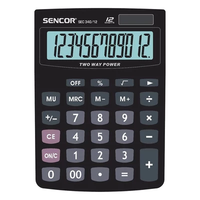 Számológép asztali SENCOR SEC 340/12 12 digit