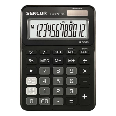 Számológép asztali SENCOR SEC 372T/BK 12 digit