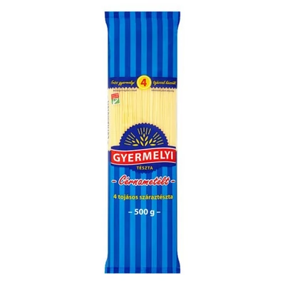 Száraztészta cérnametélt GYERMELYI 4 tojásos 500 g