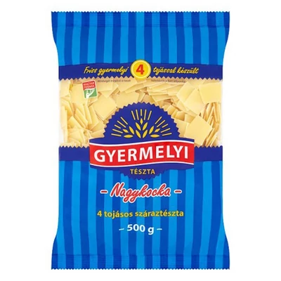 Száraztészta nagykocka GYERMELYI 4 tojásos 500 g
