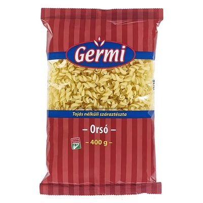 Száraztészta orsó GYERMELYI Germi tojás nélküli 400 g