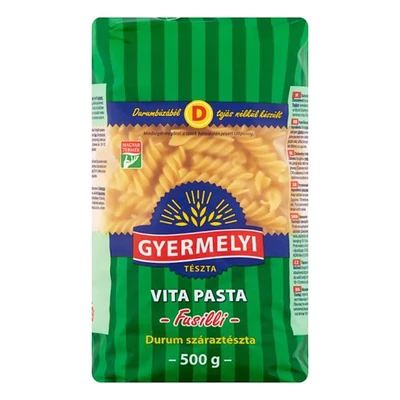 Száraztészta orsó GYERMELYI Vita Pasta durum 500 g