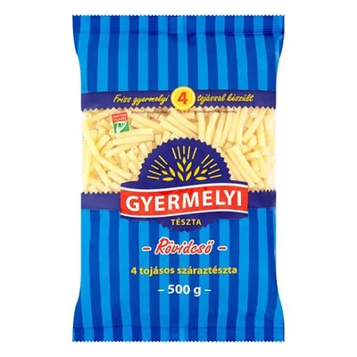 Száraztészta rövidcső GYERMELYI 4 tojásos 500 g