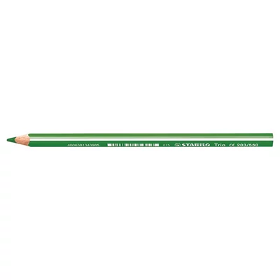 Színes ceruza STABILO Trio Thick háromszögletű vastag világoszöld