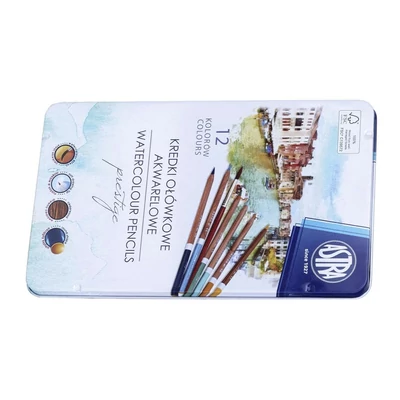 Színesceruza ASTRA prestige fémdobozos 12 színű