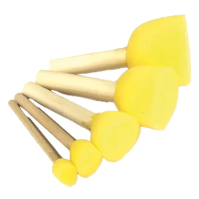 Szivacsecset készlet kör alakú sárga 1,5-5 mm 5 darabos