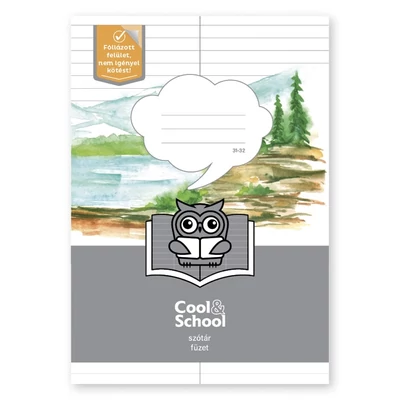 Szótárfüzet Okos Bagoly A/5 31-32 bekötött