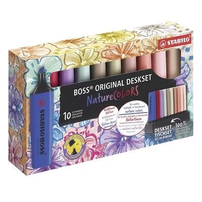 Szövegkiemelő készlet STABILO Boss NatureColors Wildflowers 10 darabos