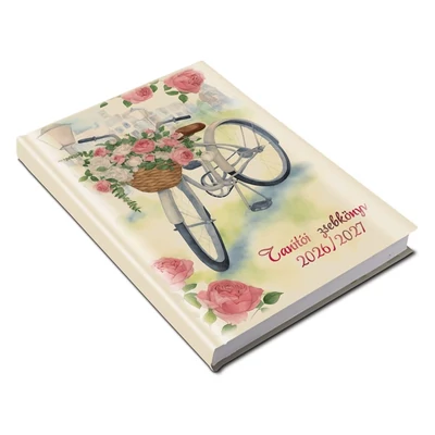 Tanítói zsebkönyv REALSYSTEM papírborító A/5 heti bicikli 2026-2027