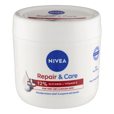 Testápoló NIVEA Repair&Care száraz bőrre tégelyes 400 ml