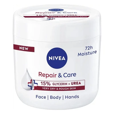 Testápoló NIVEA Repair&Care urea tégelyes 400 ml