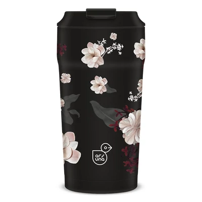 Thermo bögre ARS UNA 470 ml Flowery Black 5374