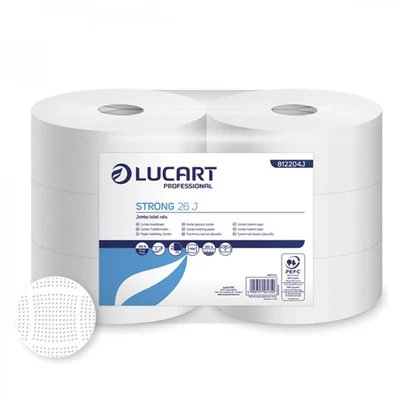 Tolaettpapír LUCART Strong Maxi 26J 2 rétegű hófehér 255m