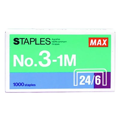 Tűzőkapocs MAX 24/6 1000 darabos