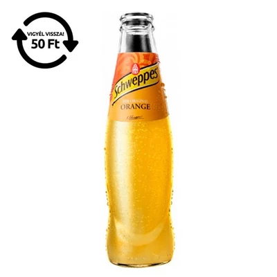 Üdítőital szénsavas SCHWEPPES Narancs üveges 0,25L DRS