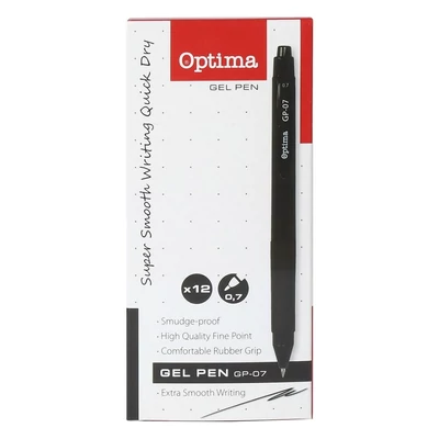 Zseléstoll OPTIMA GP-07 0,7mm fekete