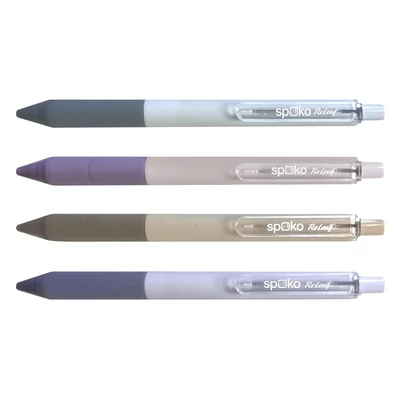 Zseléstoll SPOKO ReLeaf Elements nyomógombos 0,5 mm kék írásszín vegyes színben